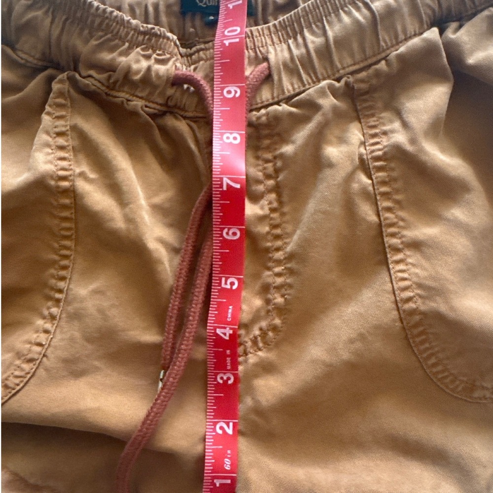 Quince Shorts Womens Small Rust Brown 100% Lyocell Drawstring Utility Casual - Picture 5 of 6
